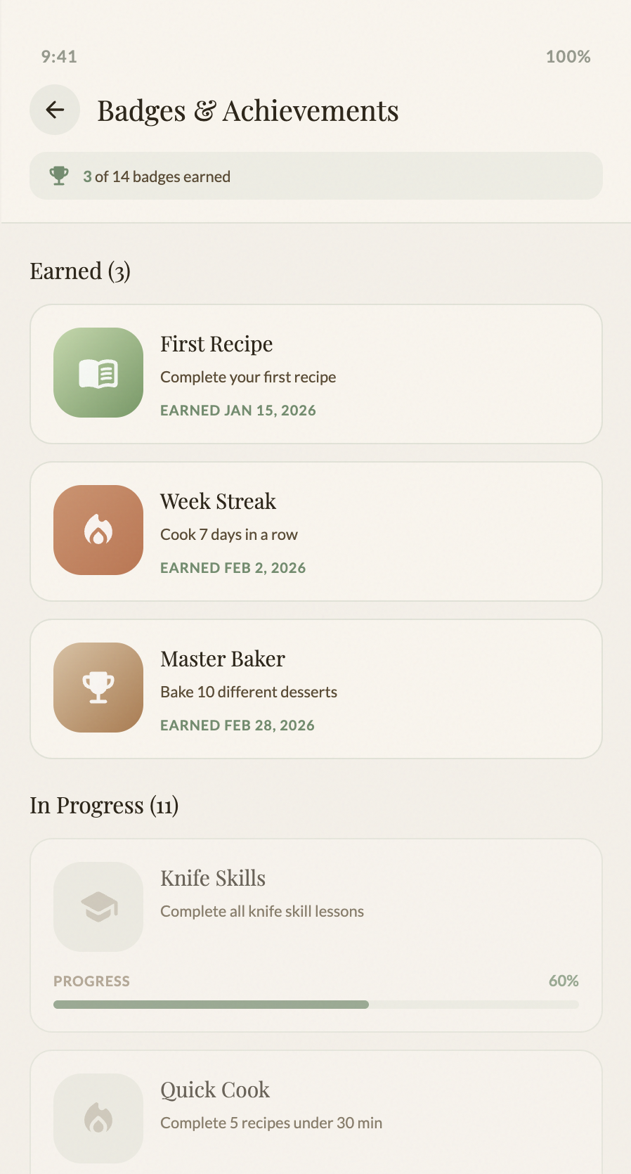 Hi-fi: Achievements and badges